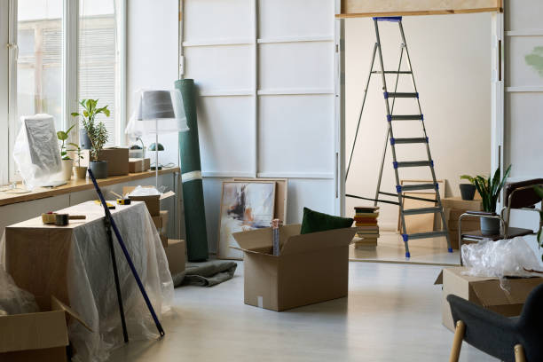 istock Spacious living room of modern apartment 2195847467