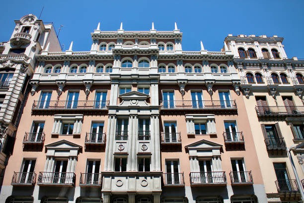 istock Upscale Residential Buildings in Coral and White (Madrid, Spain) 2195850182