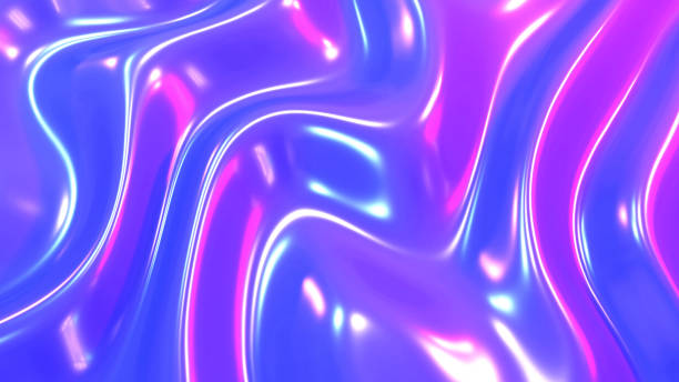 istock Purple blue plastic shiny background, latex glossy foil texture pattern wallpaper.. 2195856127