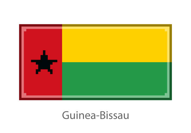 istock The flag of Guinea-Bissau in Pixel Art style 2195857873