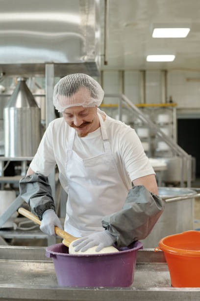 istock Worker Cleaning Industrial Kitchen Equipment 2195859422