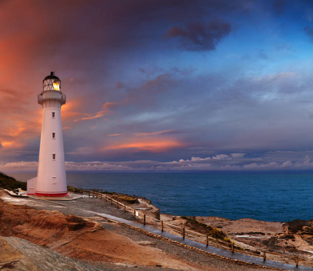 istock Castle Point Lighthouse, New Zealand 2195861086