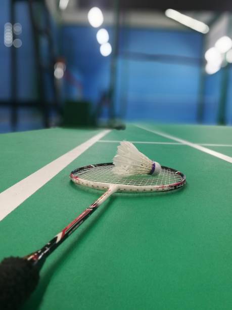 Close Up of Racket and Shuttlecock