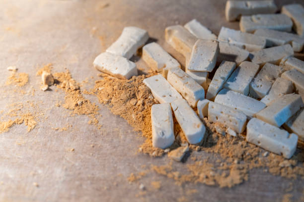 istock Korean candy called yeot, with soybean powder 2195867753