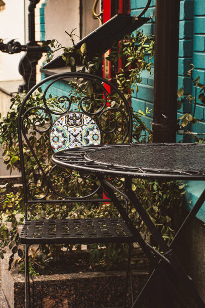 istock An empty table on the terrace of a cafe. 2195870266