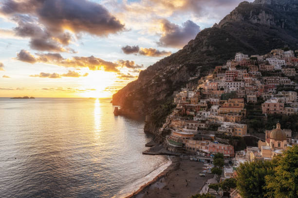 istock Positano Amalfi Coast Sunset View 2195872595