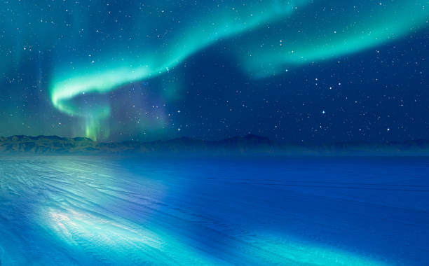 istock Northern lights or Aurora borealis in the sky - Tromso, Norway 2195874099