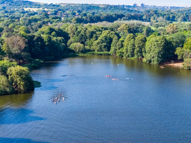 istock Canoeists Exercising At Emmerentia Dam 2195874319
