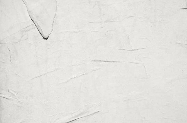 istock Old ripped torn blank black and white posters textures backgrounds grunge creased crumpled paper vintage collage placards empty space text 2195874728