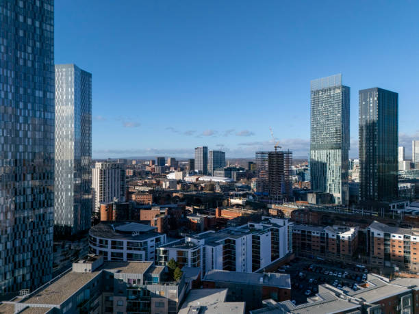 istock Near and Far Skyscrapers 2195877715
