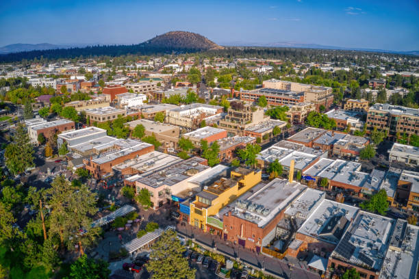 istock Aerial View of Downtown Bend, Oregon during Summer 2195888955