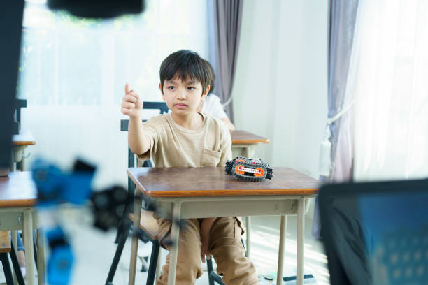 istock Group of diverse children enjoy learning about the STEM. 2195891091