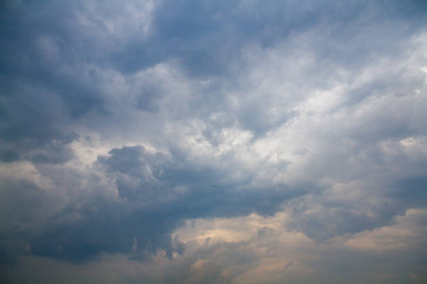 Aeroplane in front of a dramatic sky