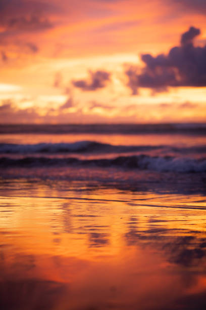 Art beautiful Landscape of paradise tropical island beach, sunrise shot