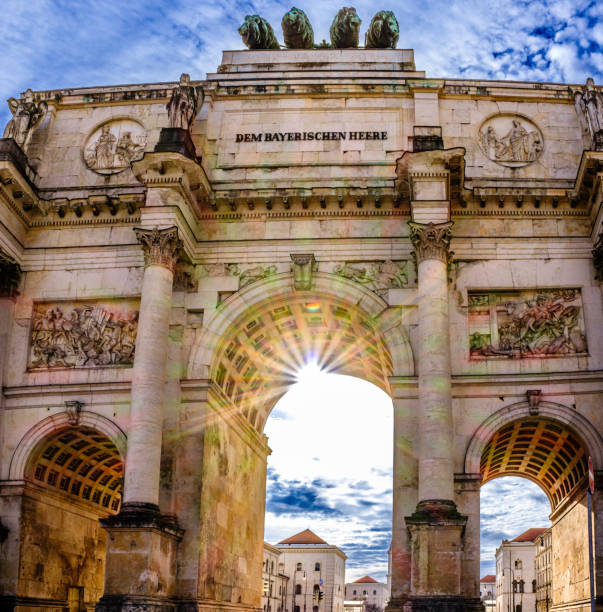 istock famous Siegestor in Munich - bavaria 2195901578