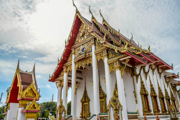 istock Beautiful Wat Chalong buddhist gold temple in Phuket thailand 2195914975