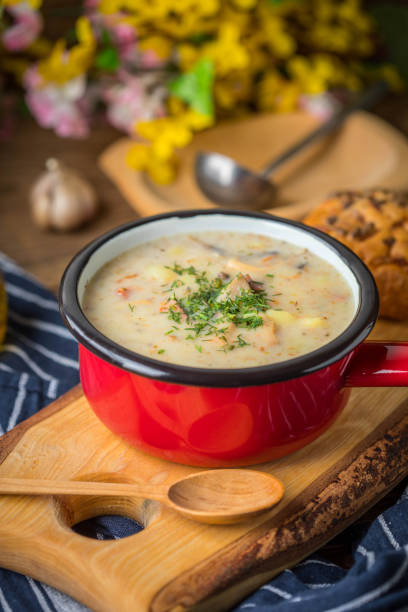 istock The sour soup made of rye flour. 2195916253