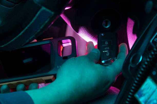 istock Production of car keys, 2195921342