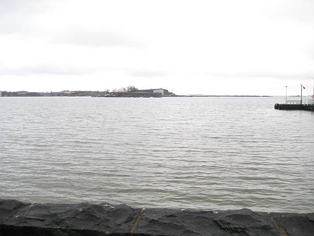 View at the sea from Helsinki, Finland
