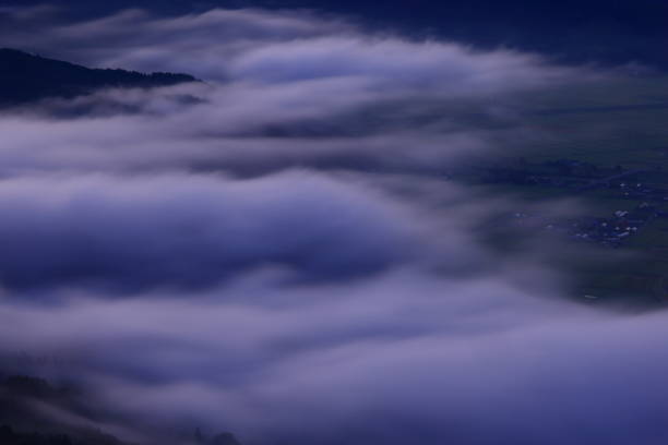 Sunrise and sea of ​​clouds