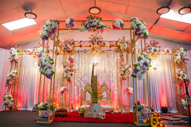 istock Indian wedding interiors and decorations 2195941214