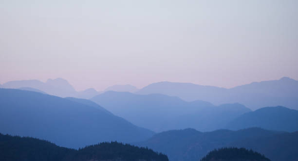 istock astel Layered Hills and Mountains at Dusk 2195945228