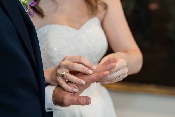 istock Bride and Groom Sharing a Quiet Moment 2195945557