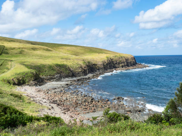 istock Coastal walk along clifftops and coves 2195945773