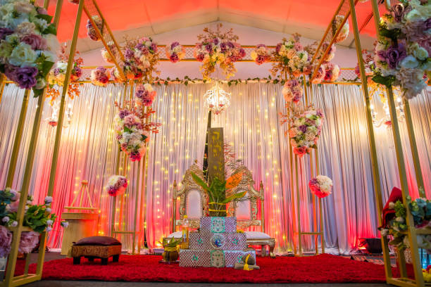 istock Indian wedding interiors and decorations 2195948319