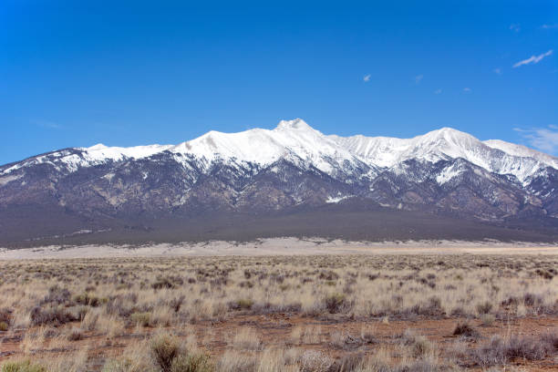 istock Blanca Peak , the highest peak (14,351 ft. ) in Sangre de Cristo Mountains 2195958826