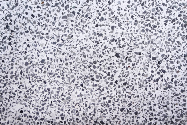 istock Terrazzo grey black white texture or polished stone seamless patterns abstract background 2195960368
