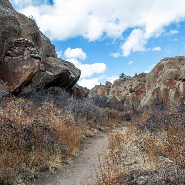 istock Rock formations along the trail in Penitente Canyon in Colorado 2195962014