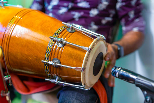 istock Indian traditional drums close up 2195962108
