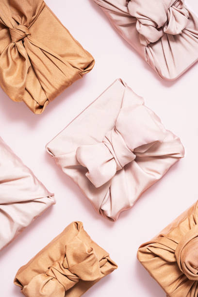 istock Presents wrapped in sustainable fabric. 2195969563