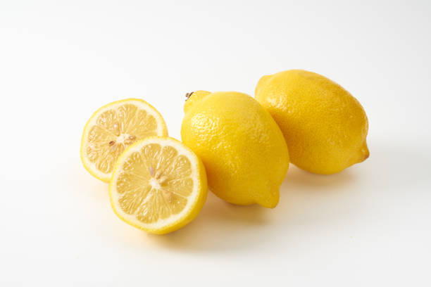 istock Image of fresh lemon on white background 2195971264