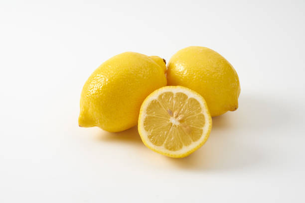 istock Image of fresh lemon on white background 2195971333