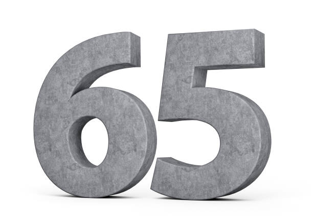 istock 3d Concrete Number Sixty five 65 Digit Made Of Grey Concrete Stone On White Background 3d Illustration 2195978387