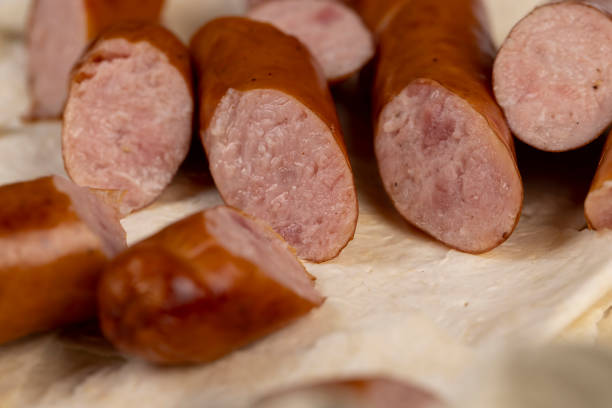 istock fried pork sausages on a wheat tortilla 2195979727