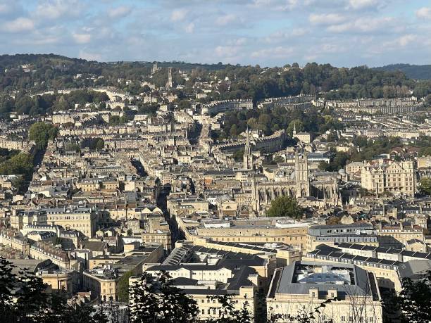istock Aerial view of Bath city, England, UK 2195981114