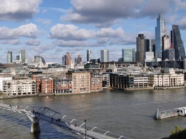 istock Architectural Landscape by the Thames River in London, UK 2195983460