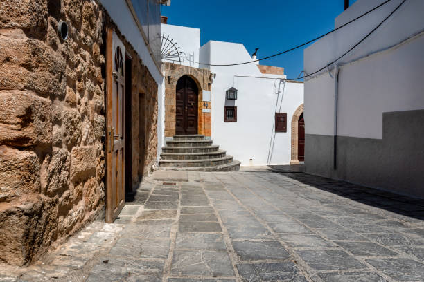 istock Lindos town in Rhodes, Greece 2195985920