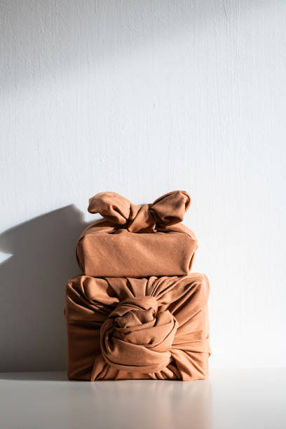 istock Presents wrapped with furoshiki fabric. 2195986481