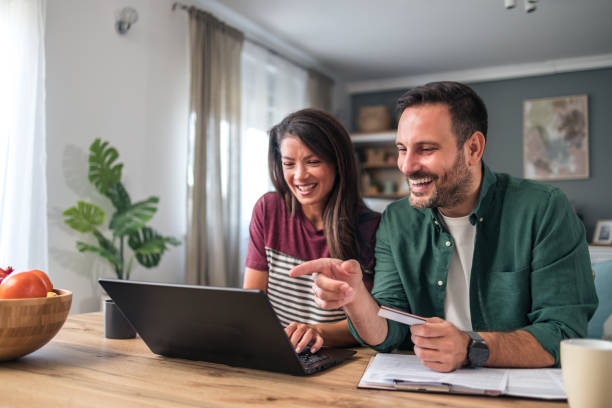 istock Happiness in simplicity, We enjoy online shopping together 2195989356