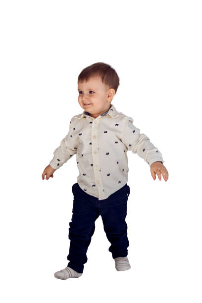 istock the first steps of a boy, png, isolated 2195990518