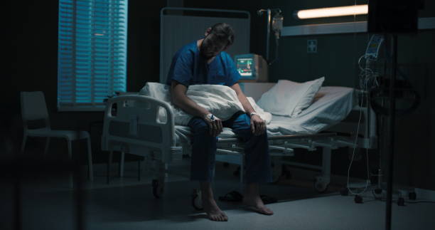 istock This guy in hospital room keeps wandering around, searching for something 2195991855