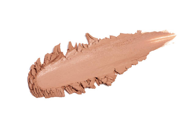 istock Make-up matte concealer foundation bb-cream smudge, stroke, isolated on white 2195997647