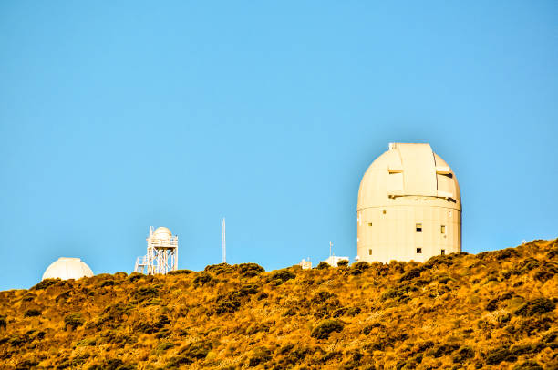 Telescopes of the Teide Astronomical Observatory in Tenerife, Spain.