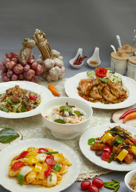 istock Traditional Thai food sets 2196012711