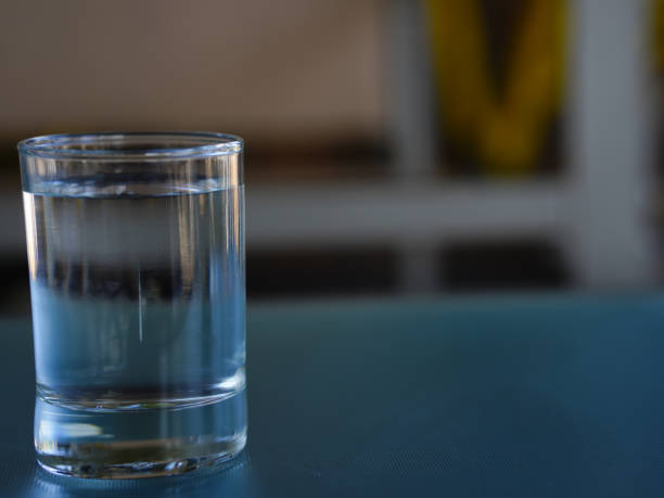 istock A glass of water for drinking is placed on the dining table. 2196016479