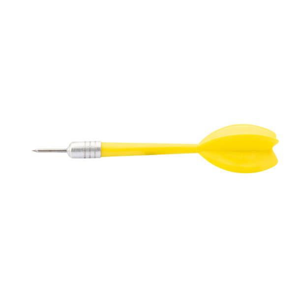 istock Yellow Dart isolated on white background with clipping path, full depth of field 2196016484